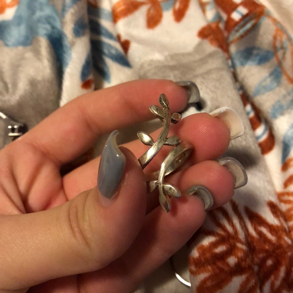 Two rings silver